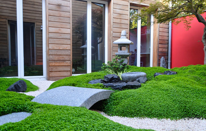 Jardin japonais, quels éléments : eau, plantes, pierres