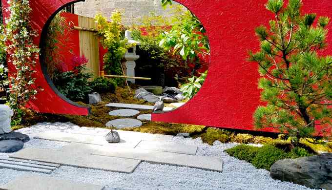 Jardin de thé traditionnel jardin japonais jizo oribe tsukubai fontaine