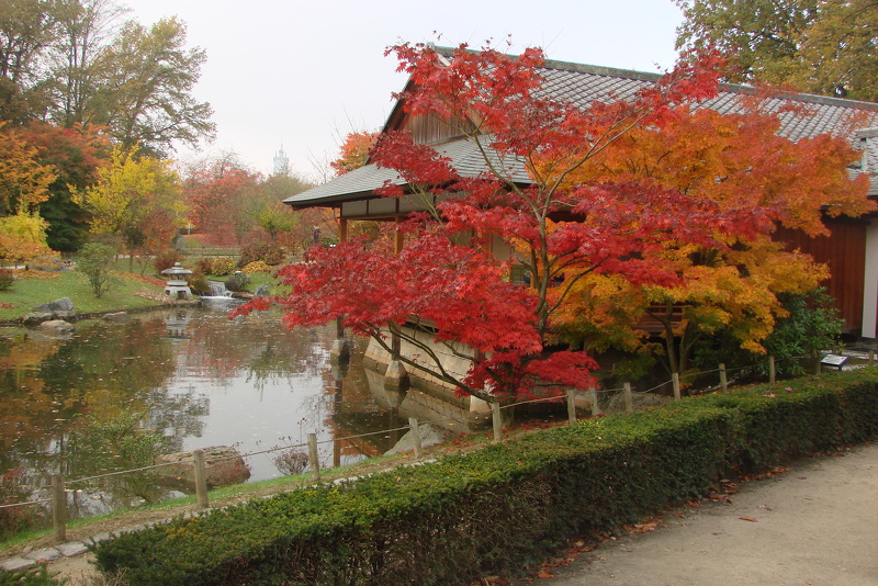 pavillon lanterne et lac